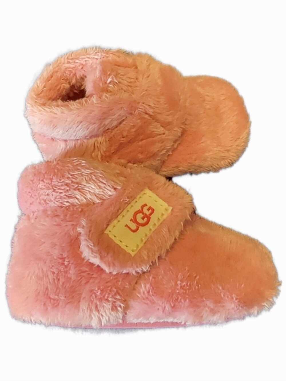 UGG Infant Pink Furry Slippers.   Size 0-1